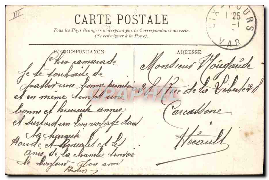 CPA Bateau de guerre Tir d'une piece de 27cm — Verso