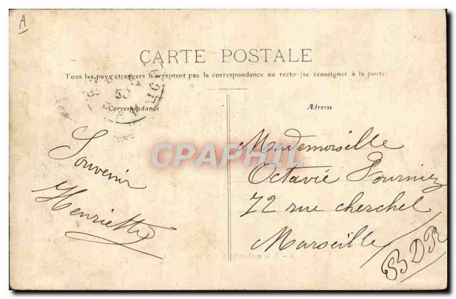 Cinq marins — A la recherche d'une bonne place — A. Couturier, edit. — Verso