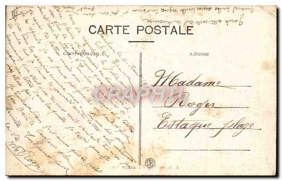 Cinq marins — à la recherche d'une bonne place — éditeur non identifié, n° de série non visible — Verso