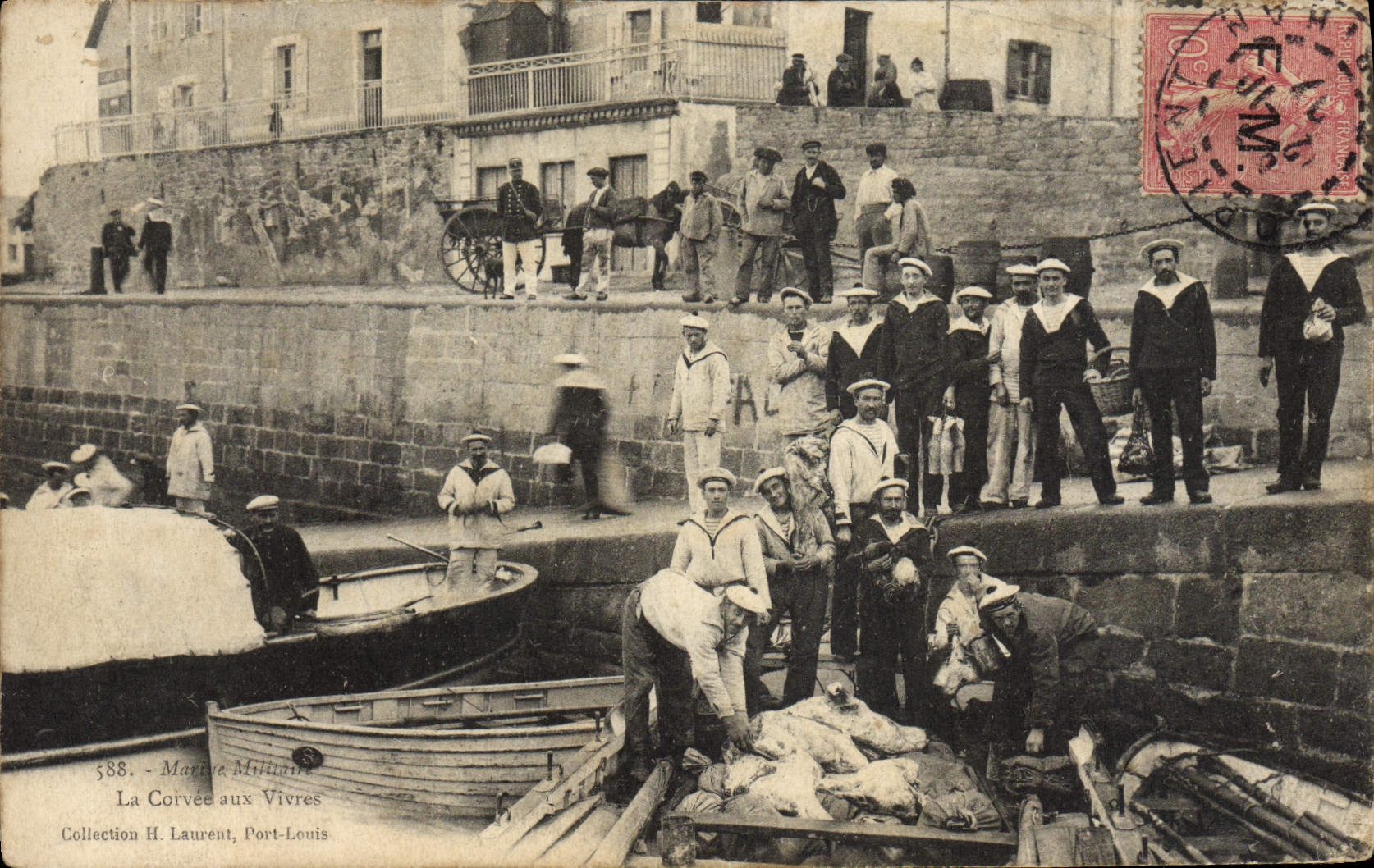 La Corvée aux Vivres — Port-Louis — Marine Millian, n°588