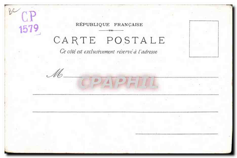 CPA Train Chemins de fer de l'Est Venise — Verso