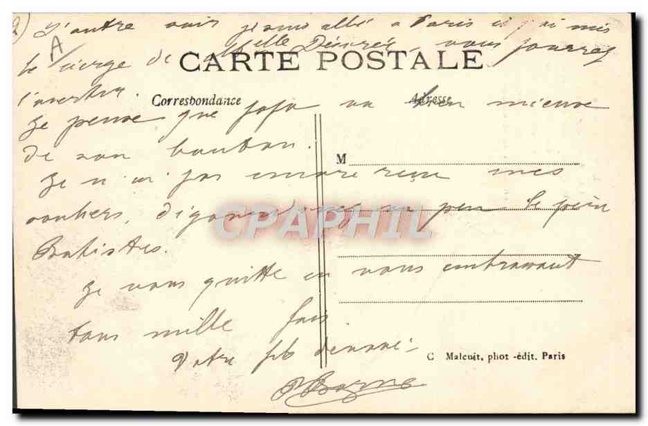 CPA Avion Aviation Paris le comte de Lambert sur son aeroplane Wright  — Rückseite