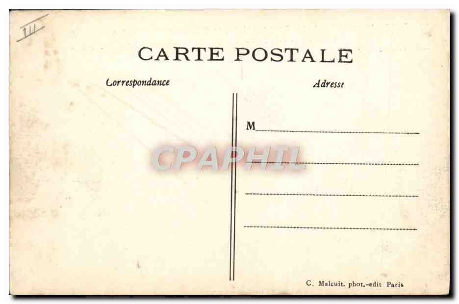 CPA Avion Aviation Paris Le comte de Lambert sur son aeroplane Wright passant au dessus de la Seine  — Verso