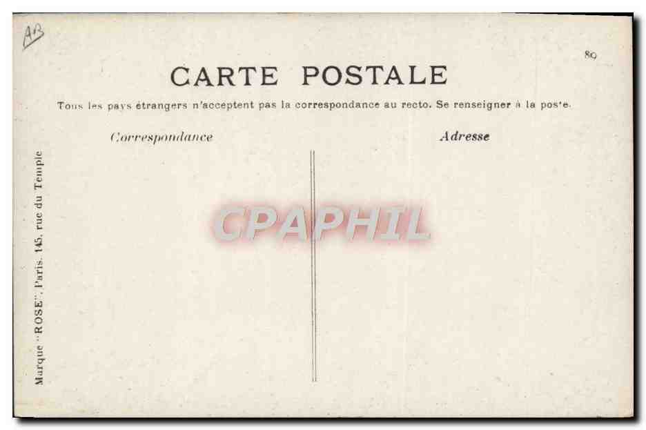 CPA Avion Aviation Curtiss sur biplan a Reims 27 aout 1909 — Verso
