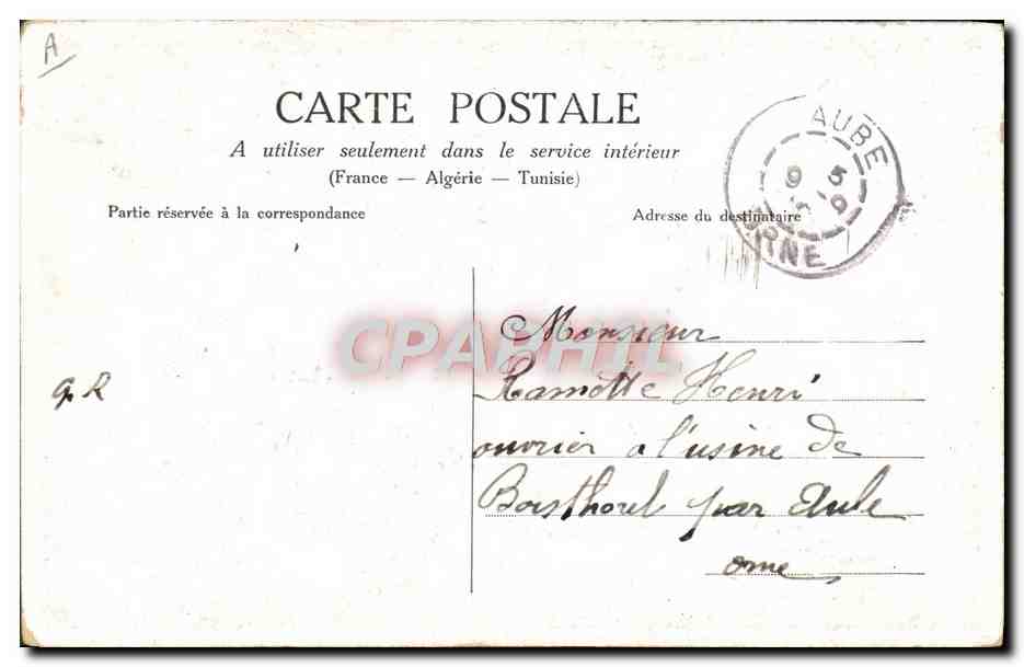 CPA Avion Aviation Paulhan dans son raid Londres Manchester — Rückseite