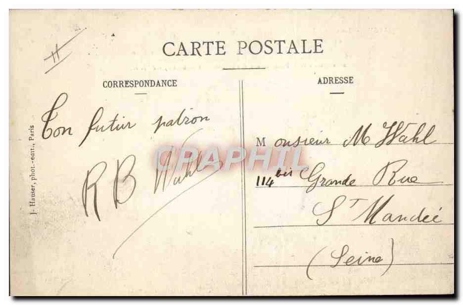 CPA Avion Aviation Louis Bleriot franchit le premier la Manche en aeroplane  — Rückseite