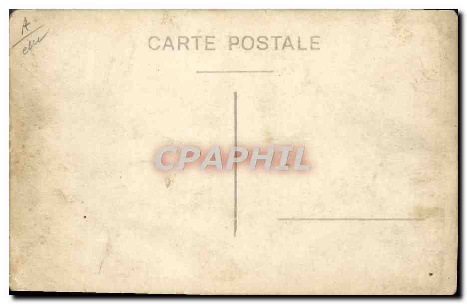 CARTE PHOTO Automobile  — Verso