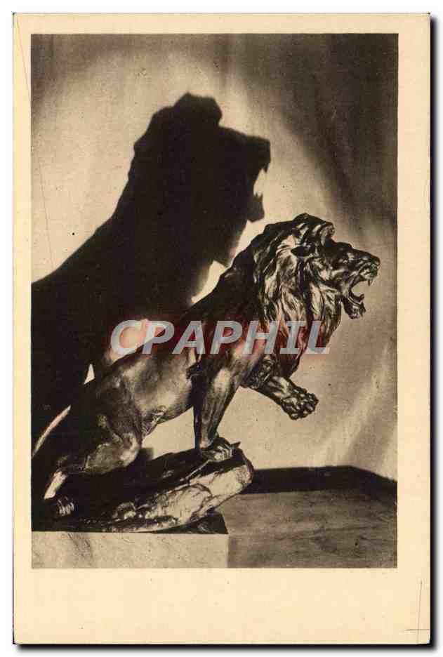 CPA Automobile Groupe de production des automobiles Peugeot a Sochaux Montbeliard Lion Embleme 