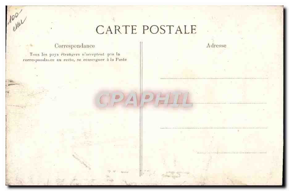 CPA Automobile La FIAT au salon de 1906 Salon de l'automobile — Verso