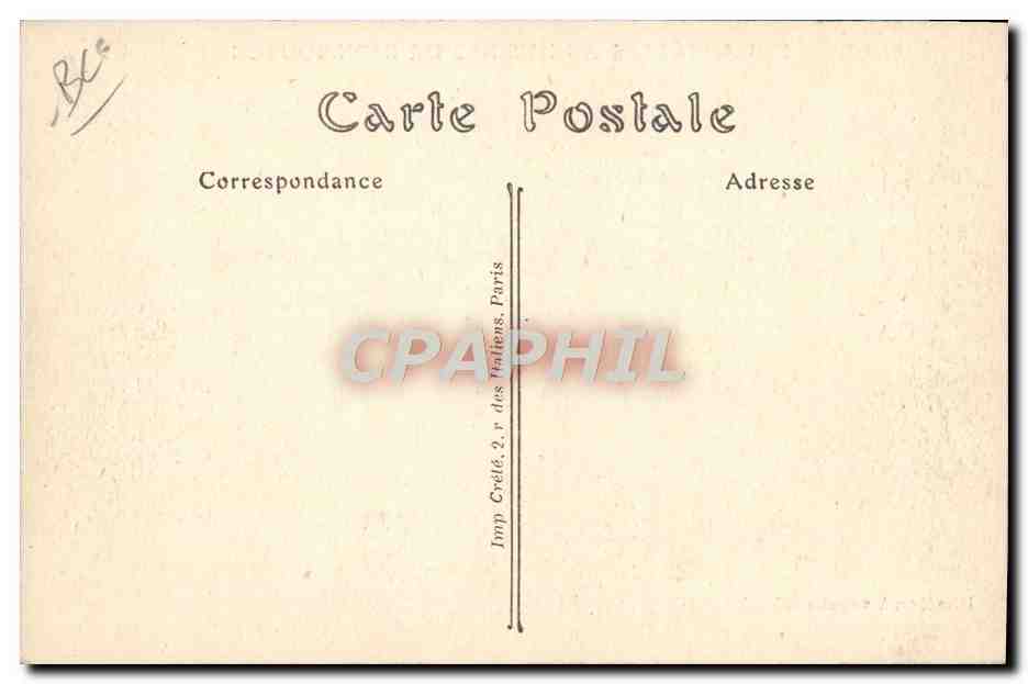 Phaéton a vapore (1885) — I Nonni alle Fabbriche di Dion-Bouton — Imp. Crélé, 2, r. des Italiens, Parigi — Verso