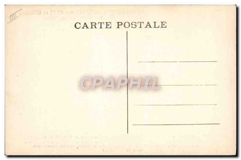 CPA Automobile Conservatoire National des Arts et Metiers Rue Saint Martin Paris Tricycle a vapeur 1885 — Verso