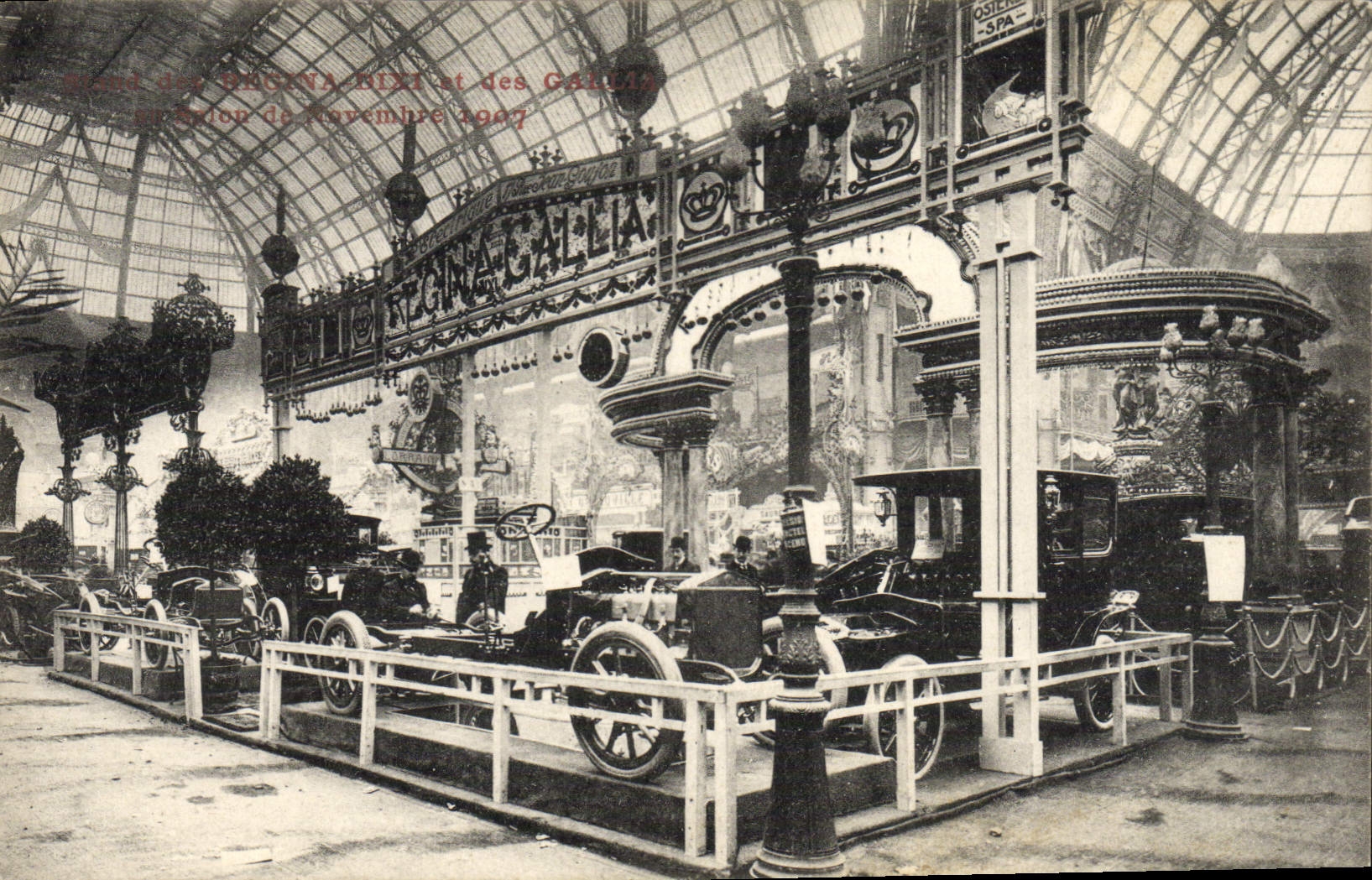 Salón de Noviembre 1907 — Exposición de coches Regina-Mixi y Galla — Editor no identificado