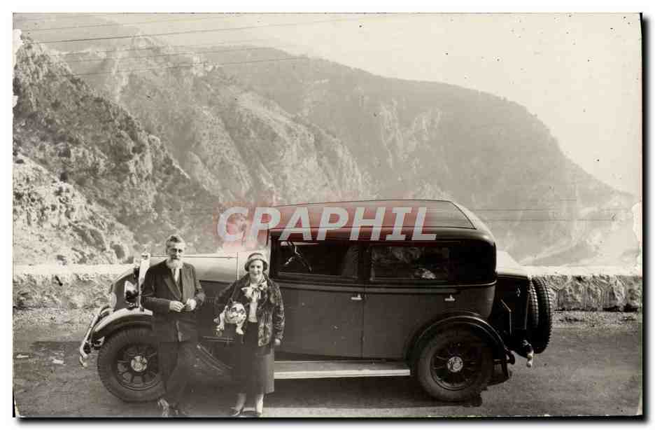 CARTE PHOTO Automobile Le Belvedere d'Eze Route de la Grande Corniche 