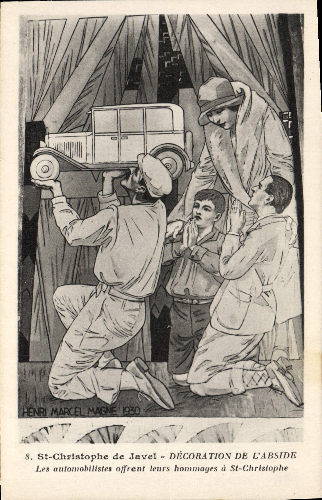 St-Christophe de Javel — Décoration de l'abside — Henri Marcel Magne, 1930
