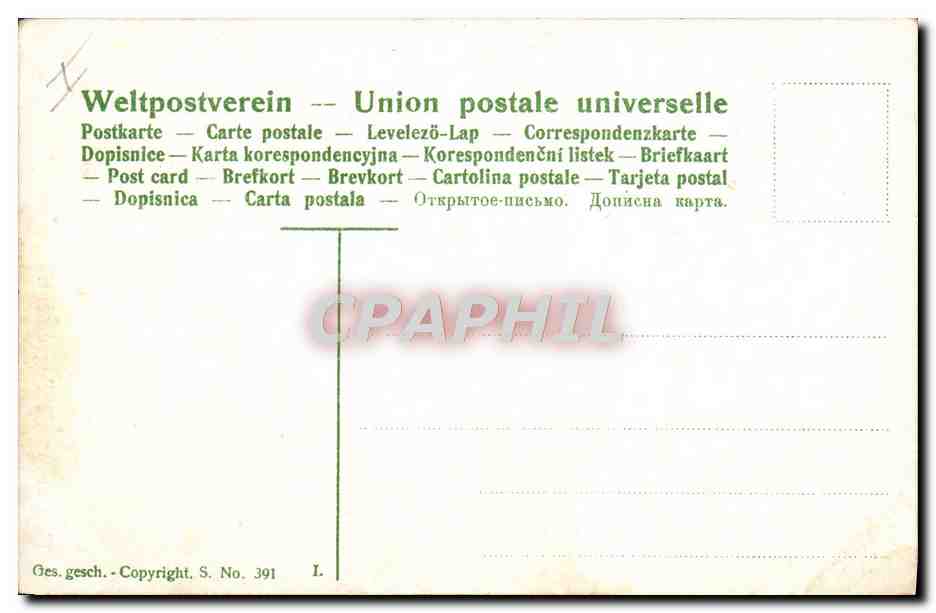 Carte postale humoristique — T'en auras de l'agrément — éditeur CPAPHIL, n° 391 — Reverso