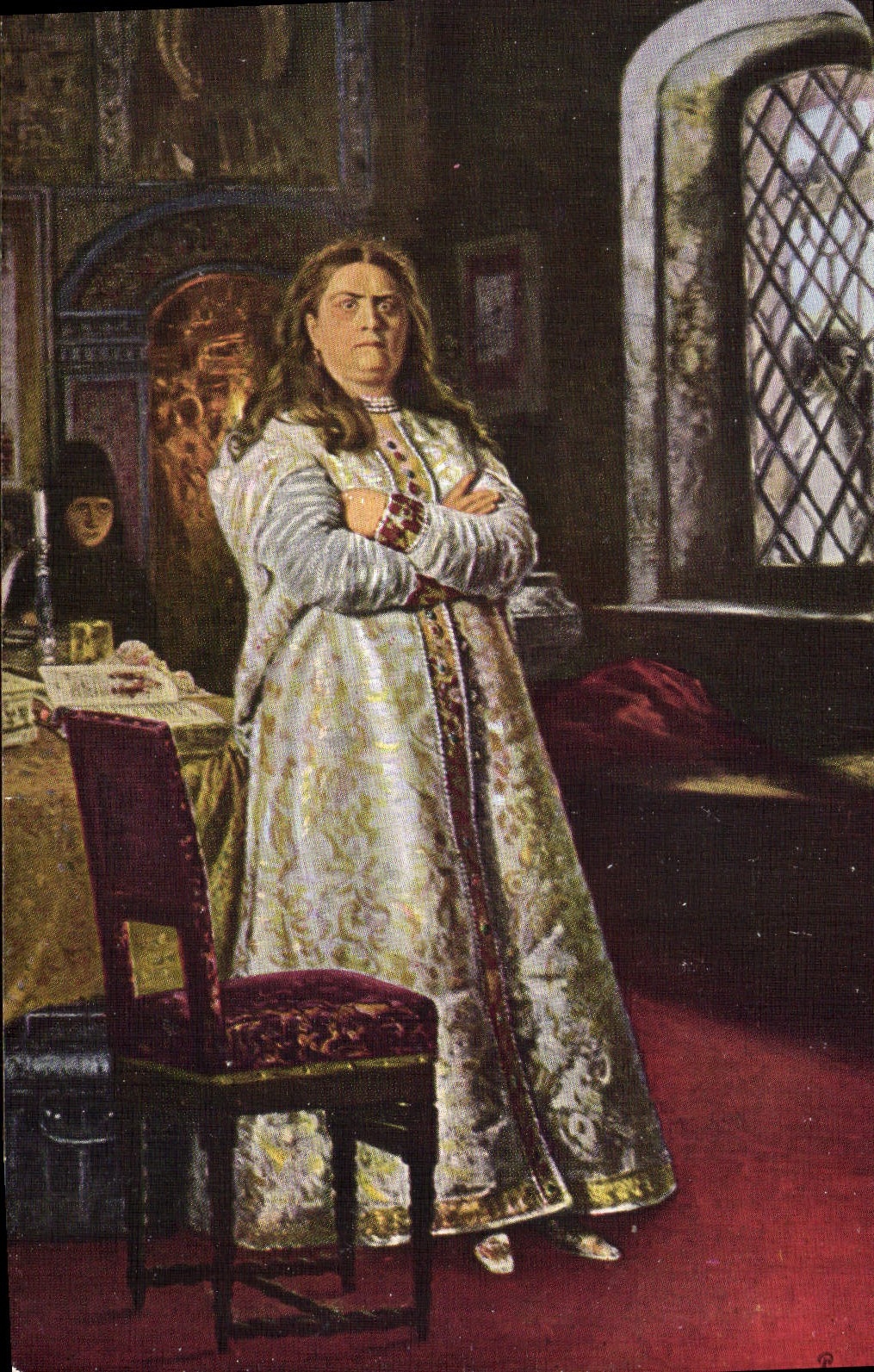 CPA Illustrateur I E Repine Tsarine Sophie Tsarevna Sophie Russie Rusia 