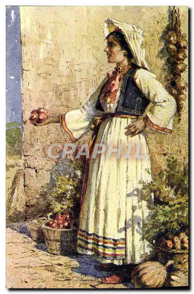 CPA Illustrateur Meneghello Dincic Nardona nosnja u Dalmacijo Yougoslavie Folklore 