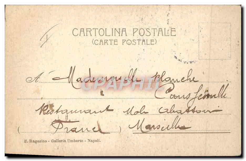 CPA Illustrateur Enfants mangeant des spaghetti Folklore Italie — Rückseite