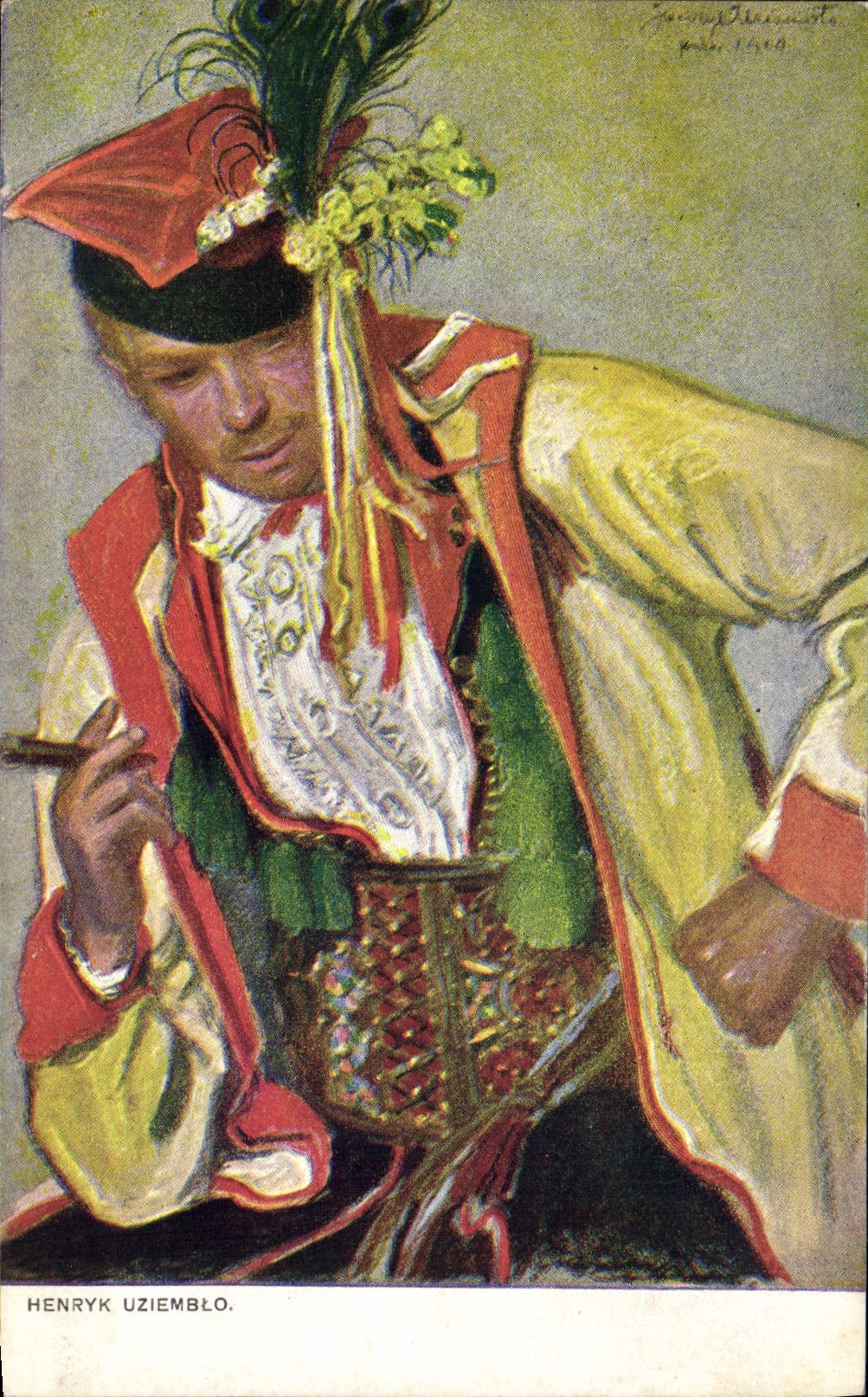 CPA Illustrateur Henryk Uziemblo Folklore