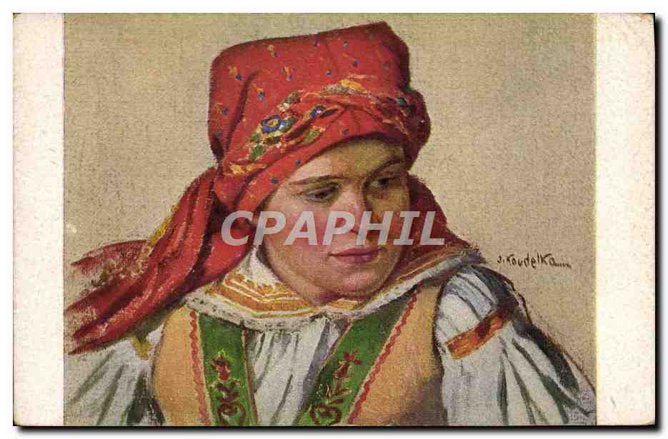 CPA Illustrateur J Koudelka Folklore