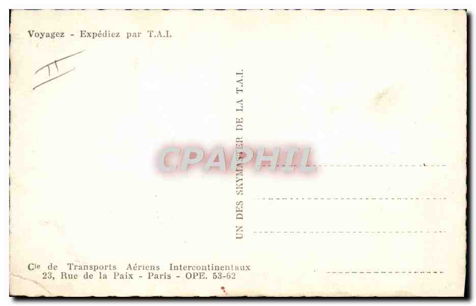 CPM Avion Aviation F Bordj TAI — Rückseite