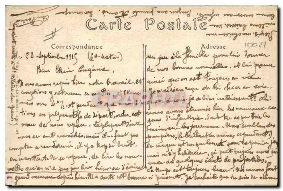 CPA Avion Aviation Dirigeable Zeppelin Les aerostiers militaires au camp de Chalons Un diirigeable — Rückseite
