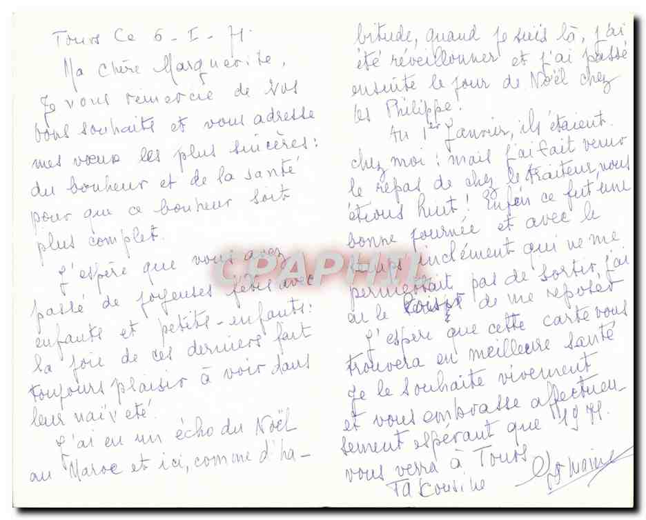 CPA Sapin  — Verso