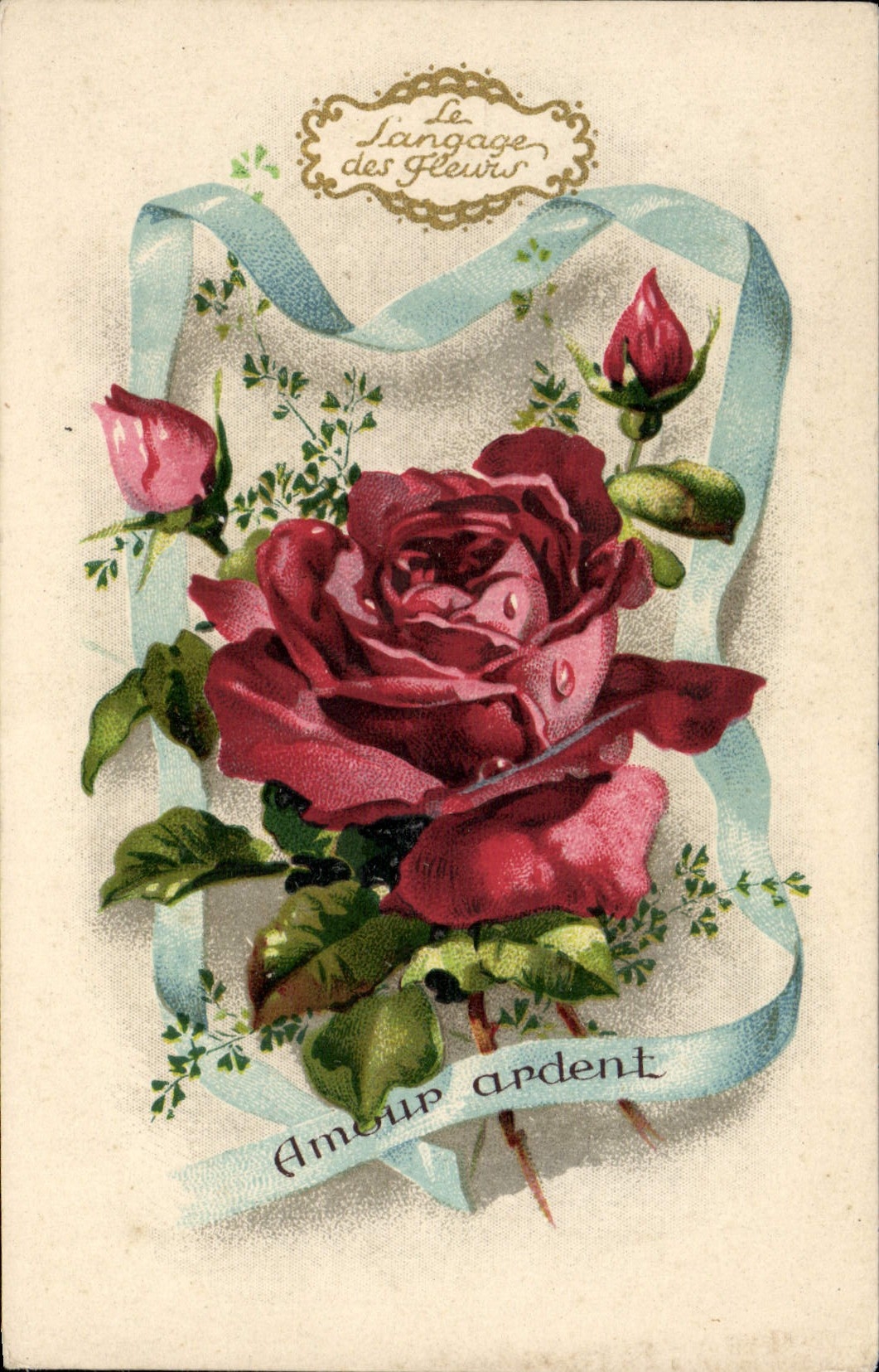 CPA Fantaisie Rose