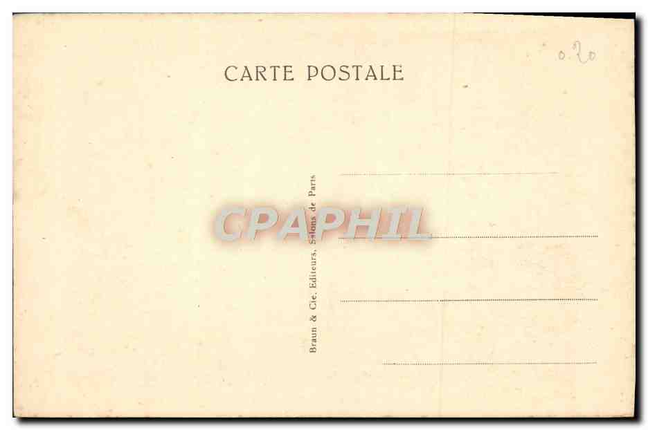 CPA Danse Antique Osbert — Verso
