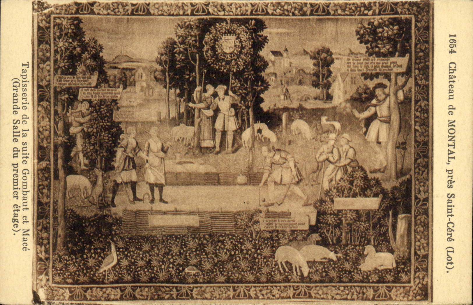 Château de Montal — Tapisserie de la Grande Salle du premier étage — Éditeur : Librairie de Saint-Céré