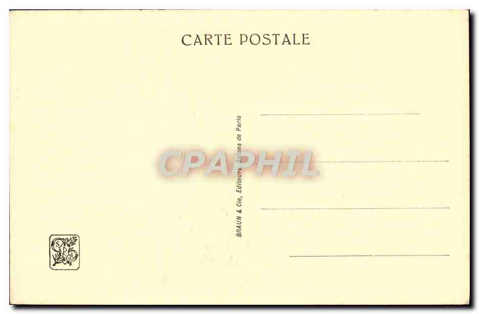 CPA Communiantes Bernard — Verso