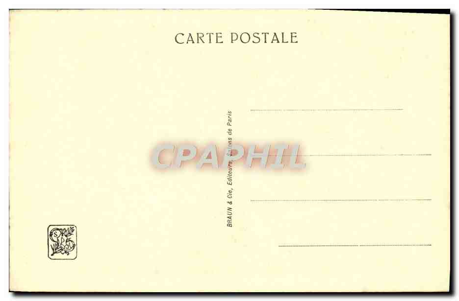 CPA Communiantes Bernard — Verso