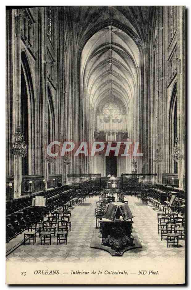 CPA Orleans Interieur De La Cathedrale