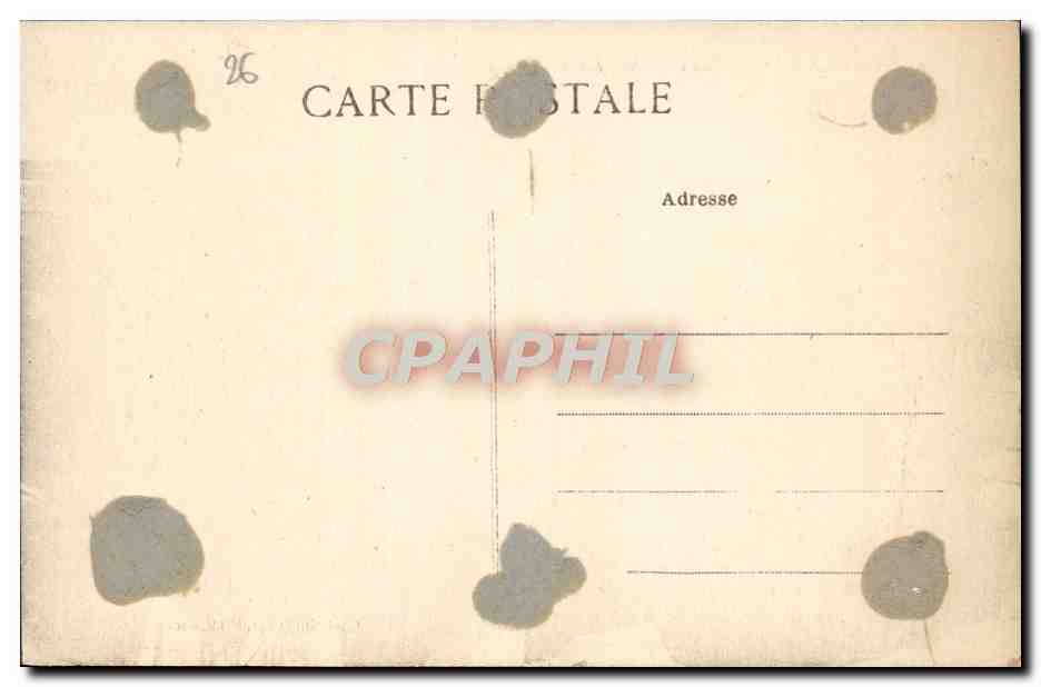 Montélimar — Vieux Château des Adhémar de Monteil — Éditeur Chapuis, Montélimar — Rückseite