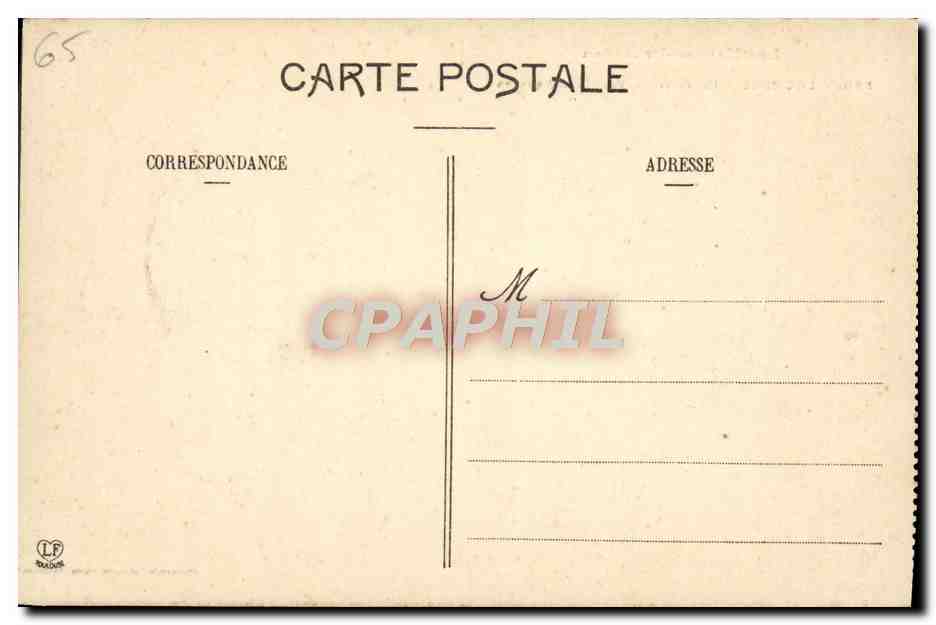 CPA Les Hautes Pyrenees Lourdes Le Fort Et Vallee D'Argeles — Verso