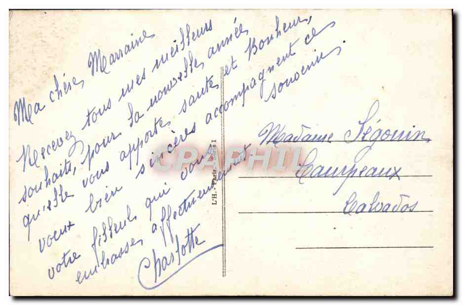 CPA Fantaisie Bonne Annee — Rückseite