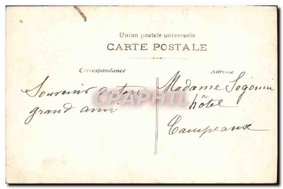 CPA Bonne Fete Homme — Rückseite