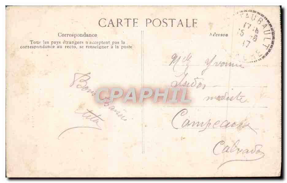 Crypte des Gros Piliers — Mont-Saint-Michel — Éditeur ELD, n° 1204 — Verso