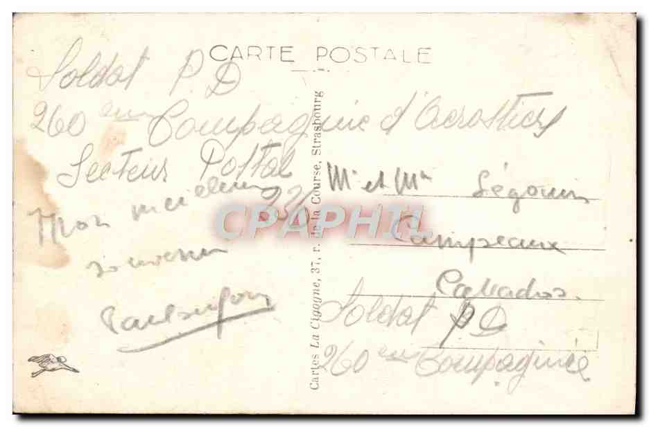 CPA Metz Porte des Allemands — Rückseite