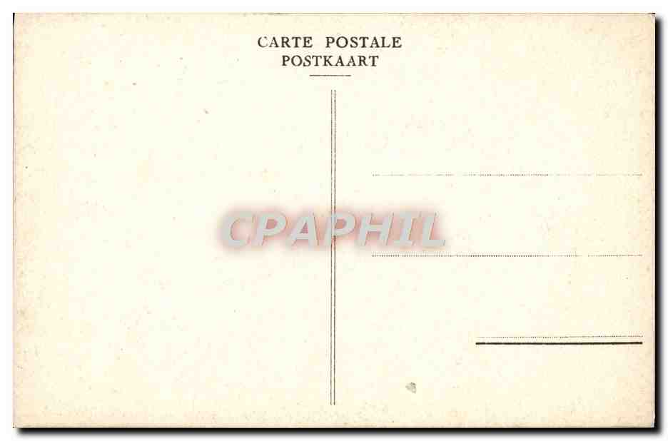 Portrait d'une femme — décor de timbres découpés — éditeur CPAPHIL — Verso