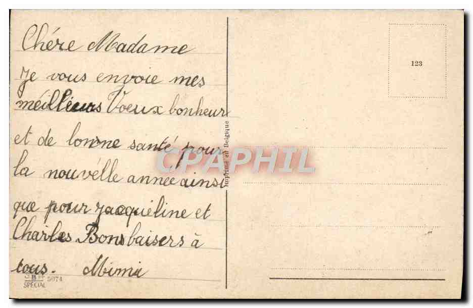 CPA Fantaisie Enfant — Rückseite