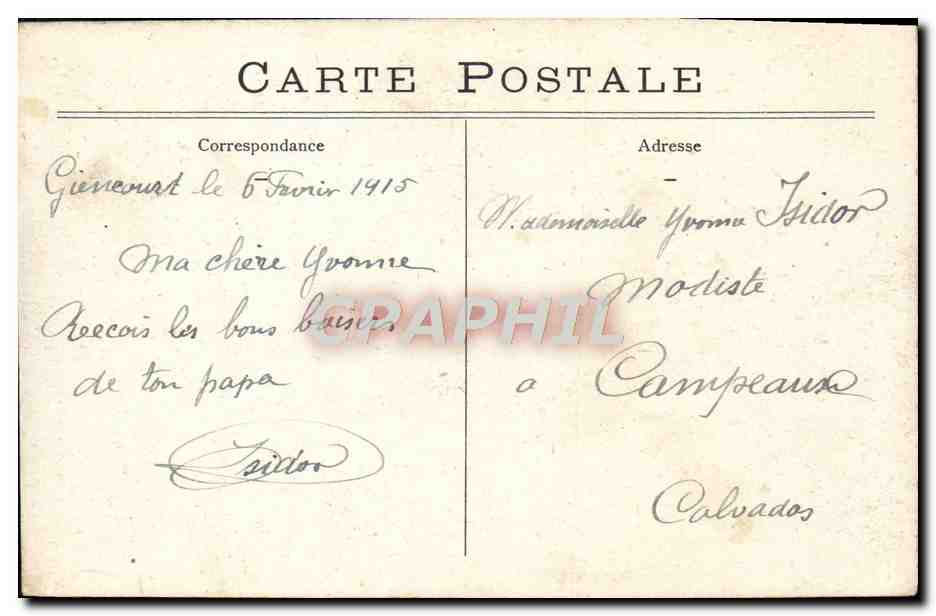 CPA Beauvais Vue Generale La Cathedrale — Rückseite