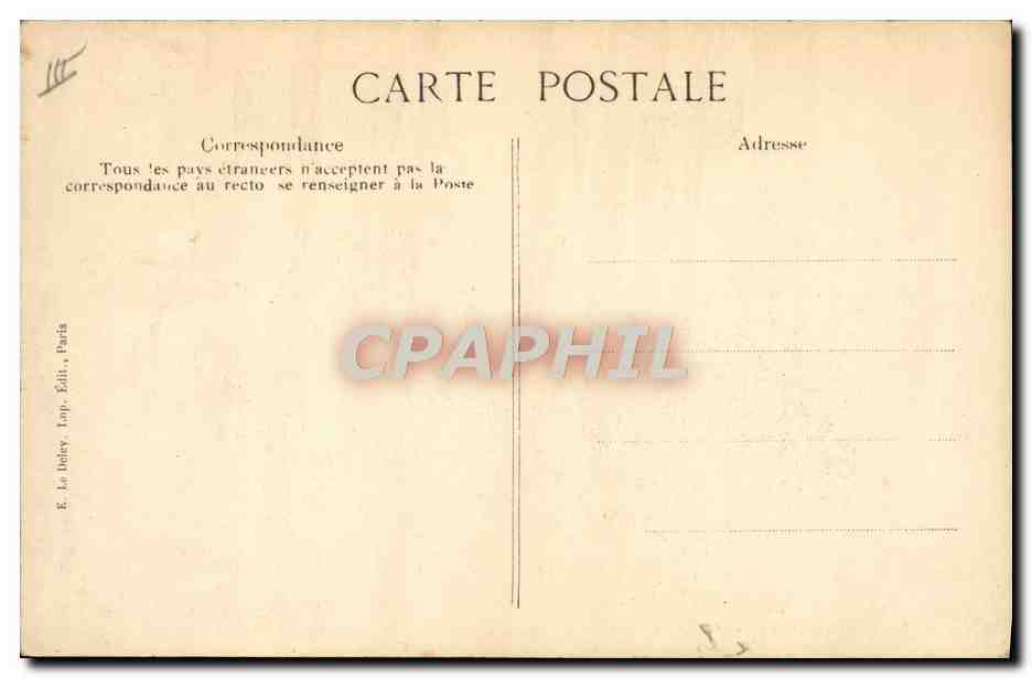 CPA Bateau de guerre Catastrophe du Liberte Les epaves — Verso