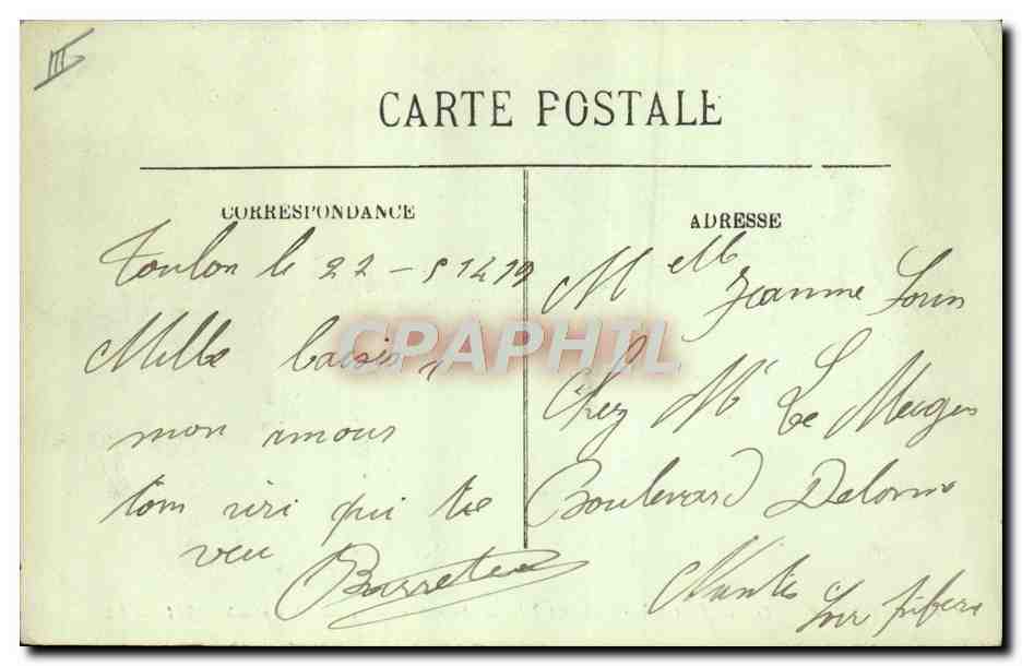 La catastrophe du cuirassé "Liberté" — Après l'explosion — 25 septembre 1911 — LL. — Reverso