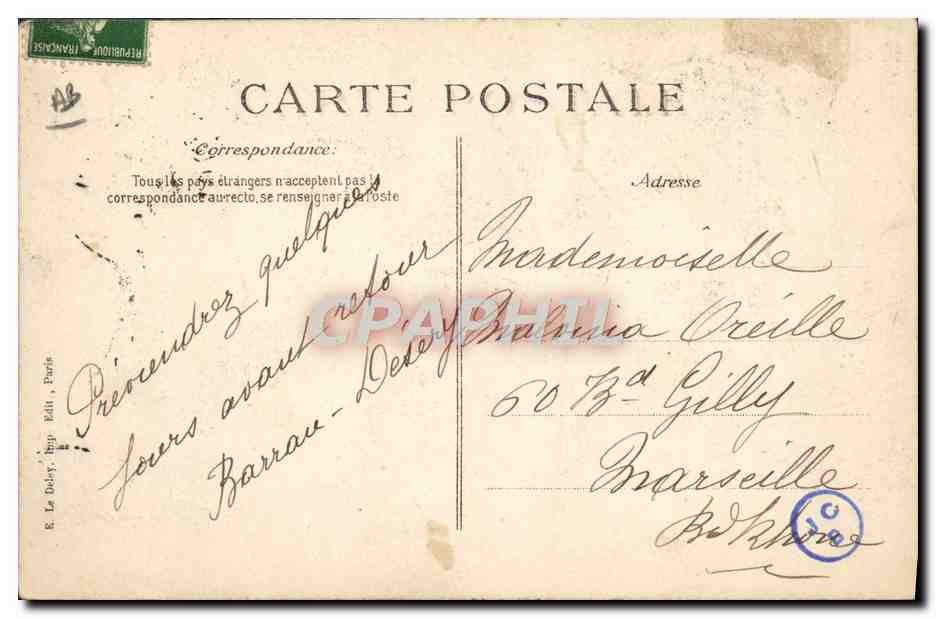 CPA Bateau de guerre Catastrophe du cuirasse Liberte Les epaves — Verso