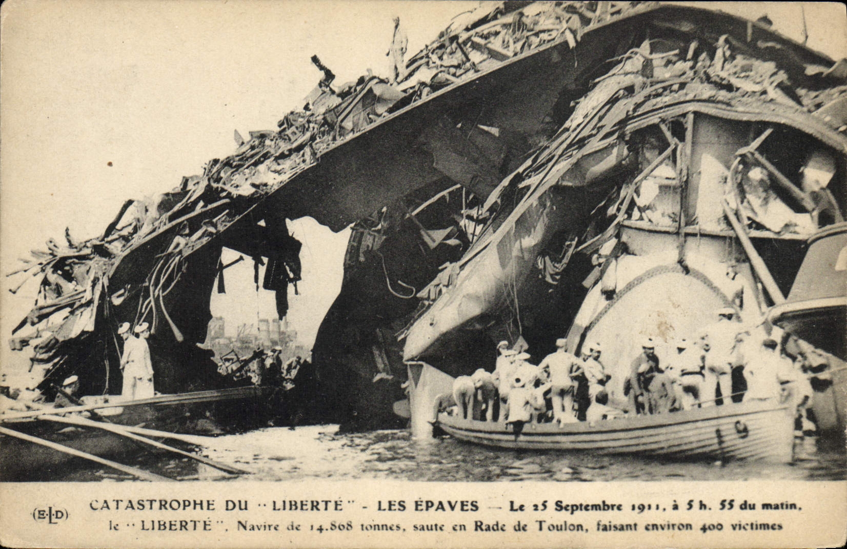 Catastrophe du "Liberté" — Les épaves — Éditeur ELD, n° de série (E-L-D)