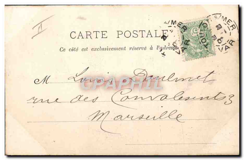 CPA Bateau de guerre Marins nettoyant leur navire  — Verso