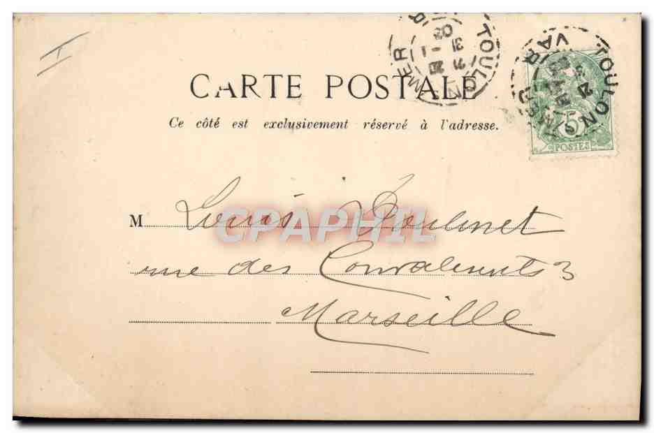 CPA Bateau de guerre Lancement de torpille  — Verso