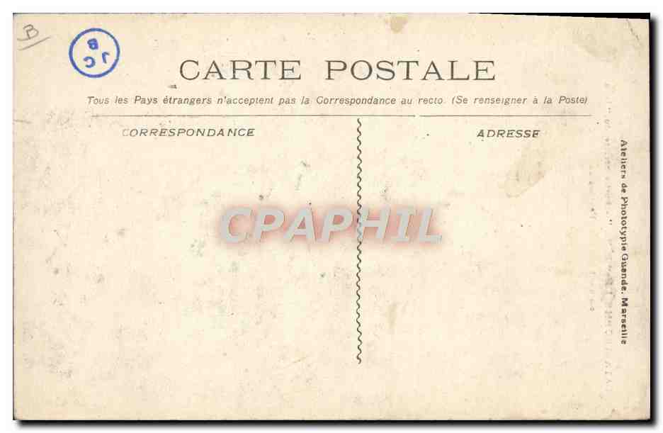 Catastrophe du "Iéna" — Partie arrière du "Iéna" où s'est produite l'explosion — Atelier de Phototypie Guanda, Marseille — Reverso