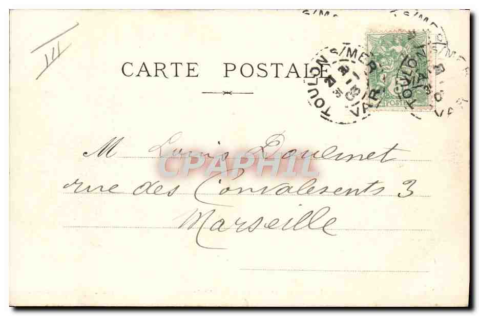 CPA Bateau de guerre Exercice de canonnage Couronne  — Verso